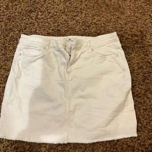 Vineyard Vines White Denim Mini Skirt